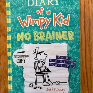 *Autographed* Diary of a Wimpy Kid: No Brainer Book